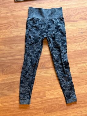 Gymshark Dark Gray Camo High-Waist Leggings